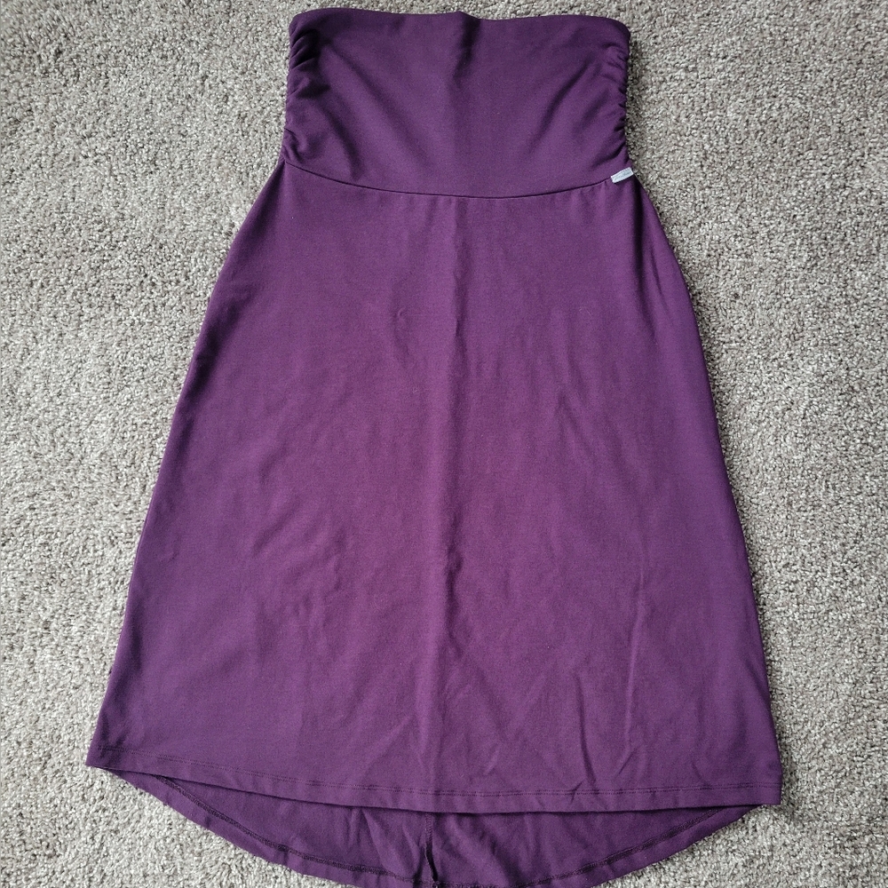 eddie bauer pull on stretch skirt Size S A-line Knee Length Purple